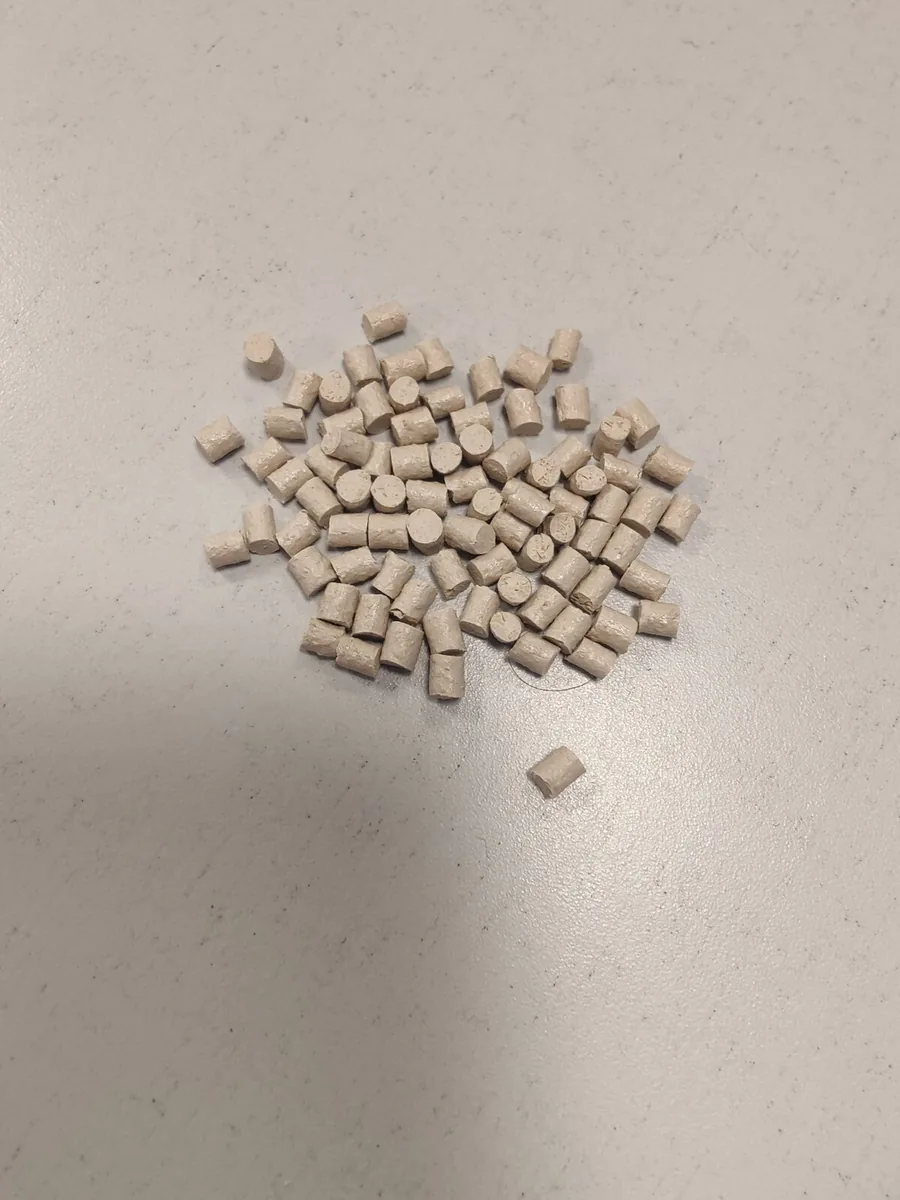 Extracted IDA Microbial Biomaterial pellets, lab-scale batch